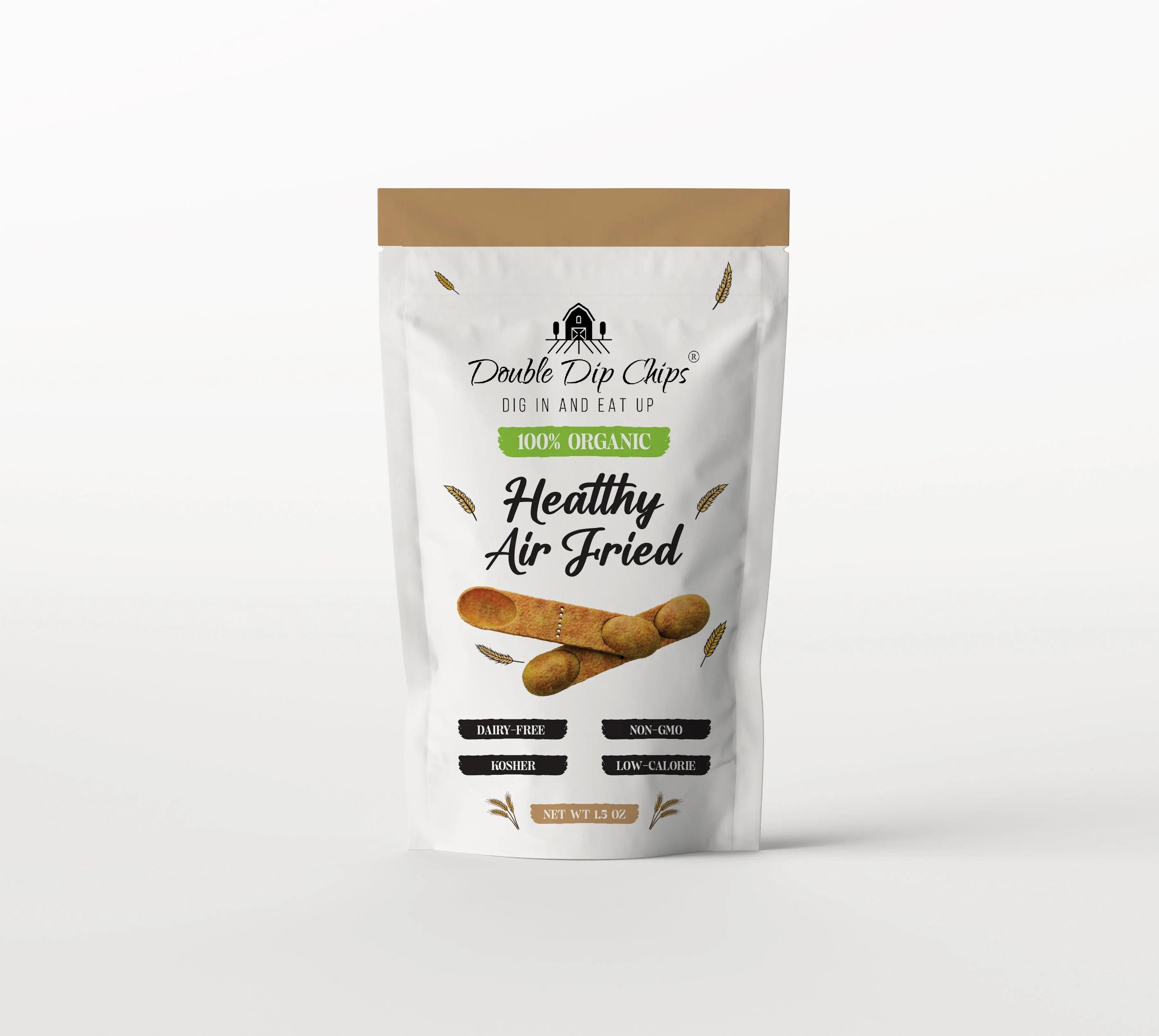 Healthy Air Fried Premium Corn Chips, Non-GMO, Gluten-Free, Vegan - 1.5 Oz Gourmet Snack