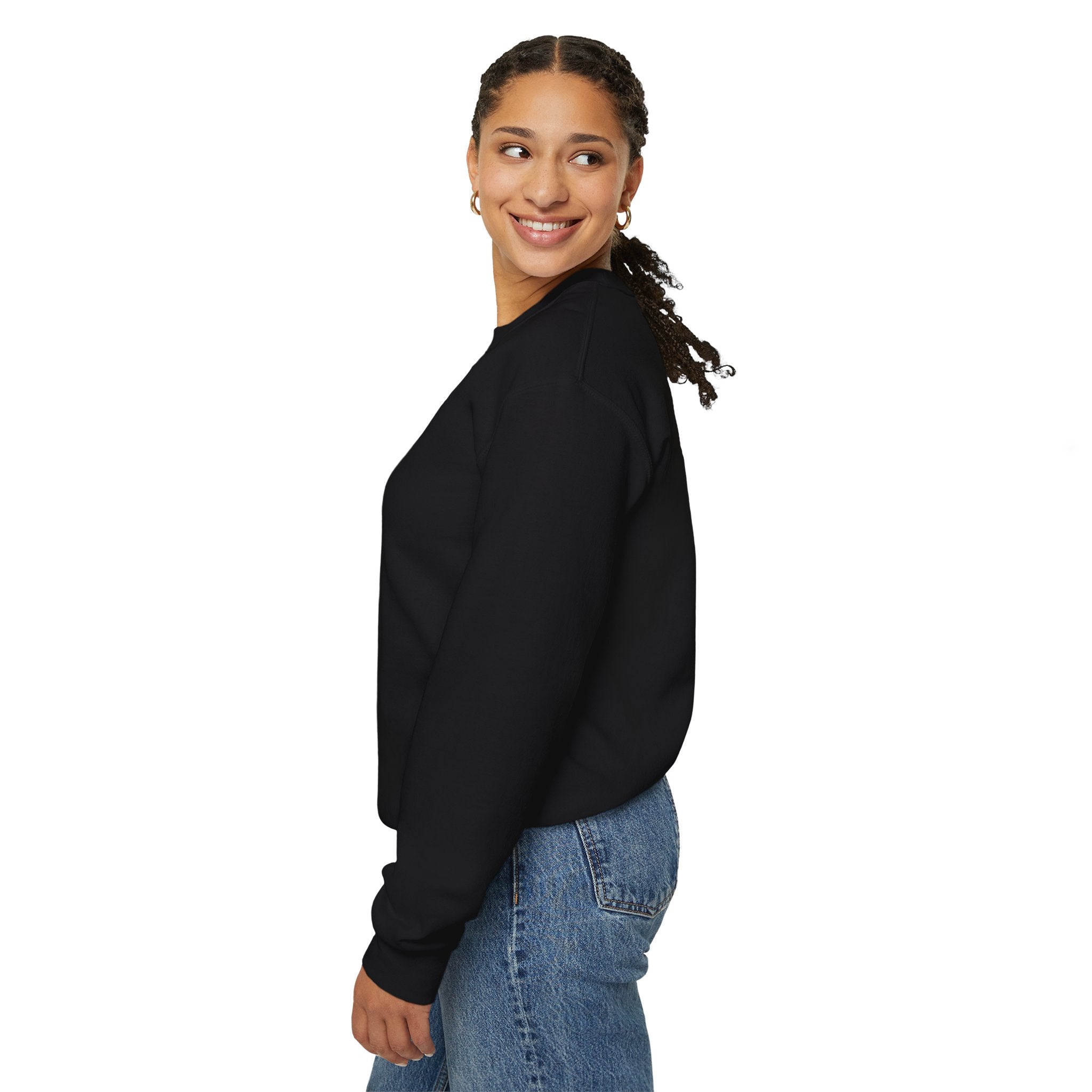 Comfort Blend Unisex Sweatshirt - Polyester and Cotton, Ribbed Knit Collar - No Itchy Seams