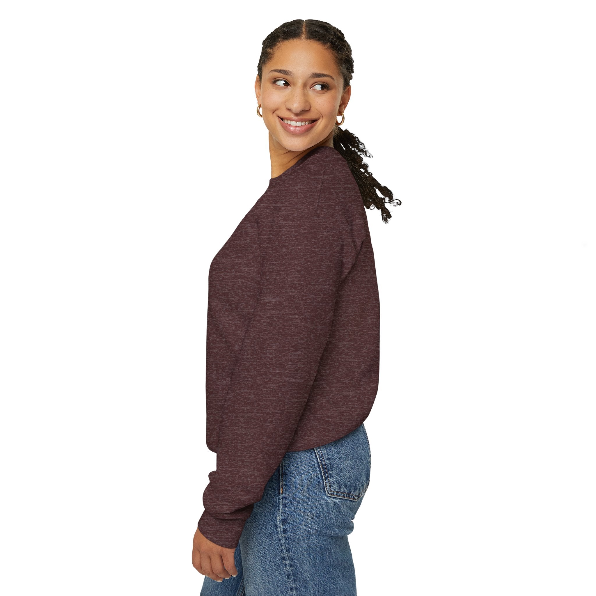 Comfort Blend Unisex Sweatshirt - Polyester and Cotton, Ribbed Knit Collar - No Itchy Seams