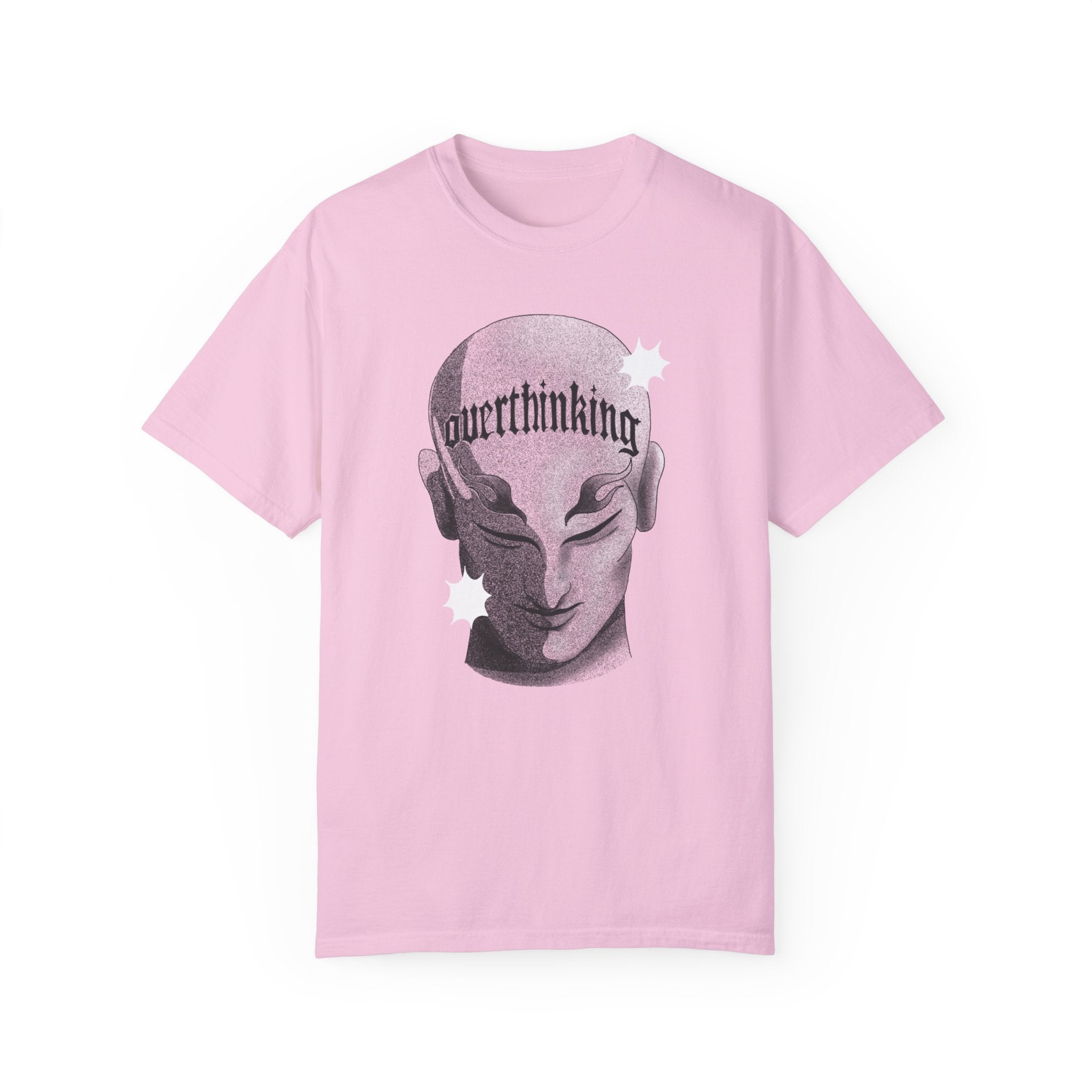 Overthinking T-Shirt - Skull Tee - Unisex Garment-Dyed T-shirt