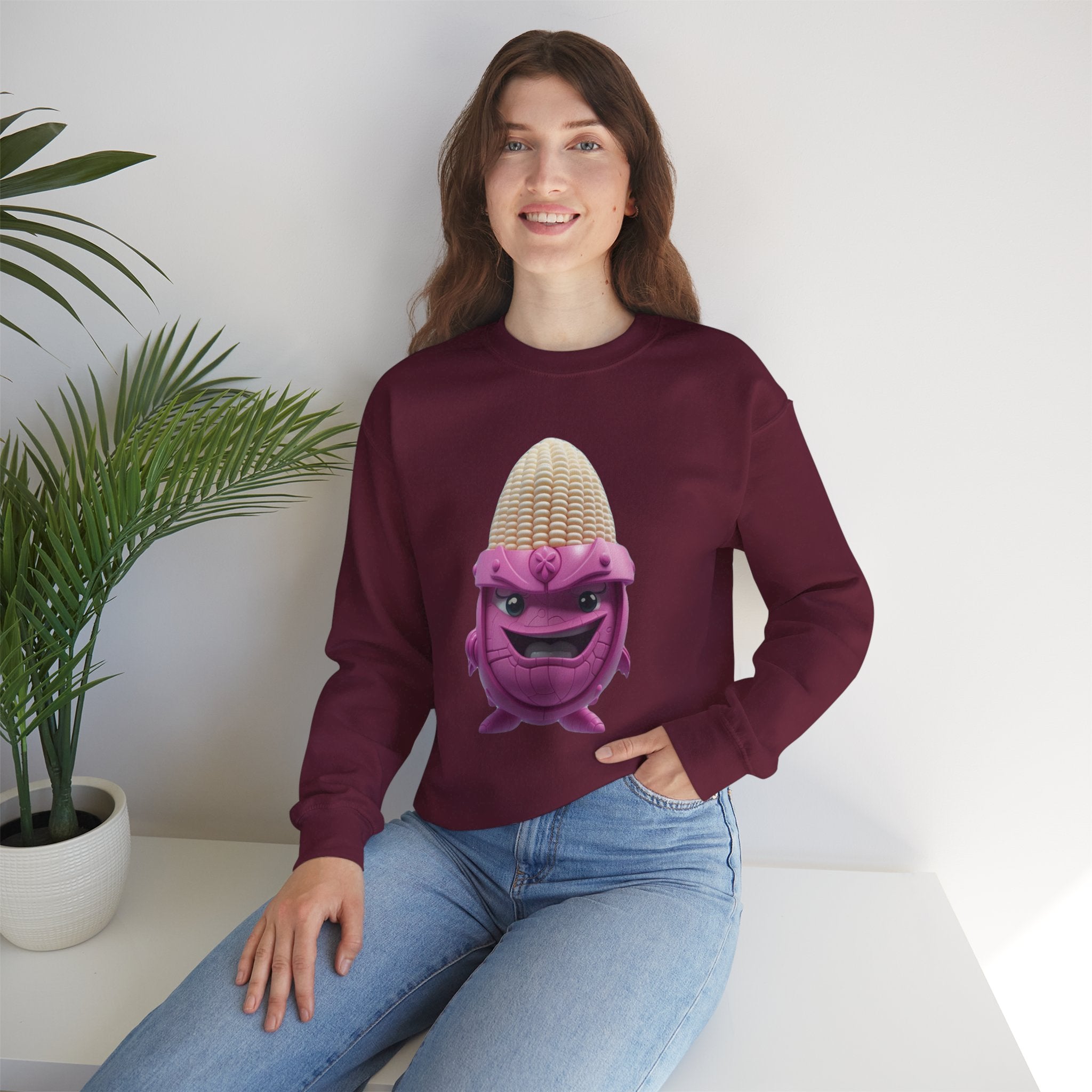 Comfort Blend Unisex Sweatshirt - Polyester and Cotton, Ribbed Knit Collar - No Itchy Seams