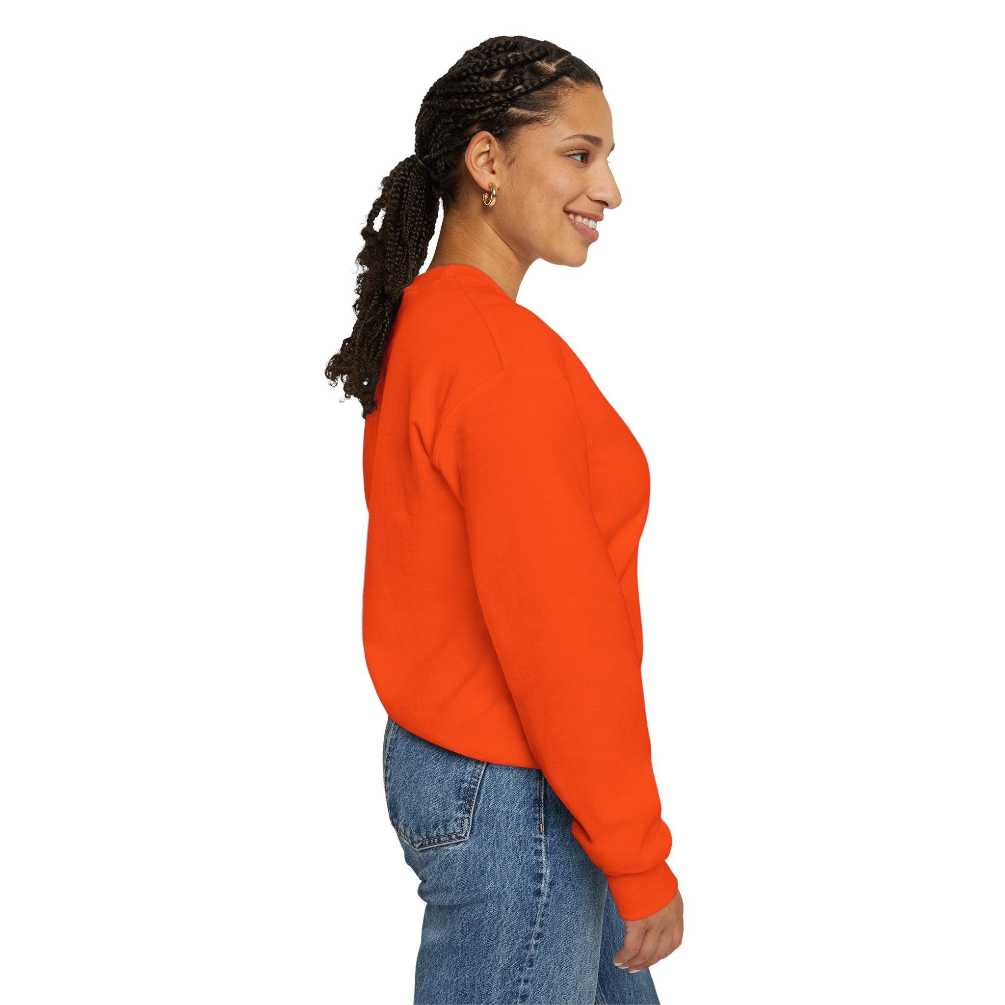 Comfort Blend Unisex Sweatshirt - Polyester and Cotton, Ribbed Knit Collar - No Itchy Seams