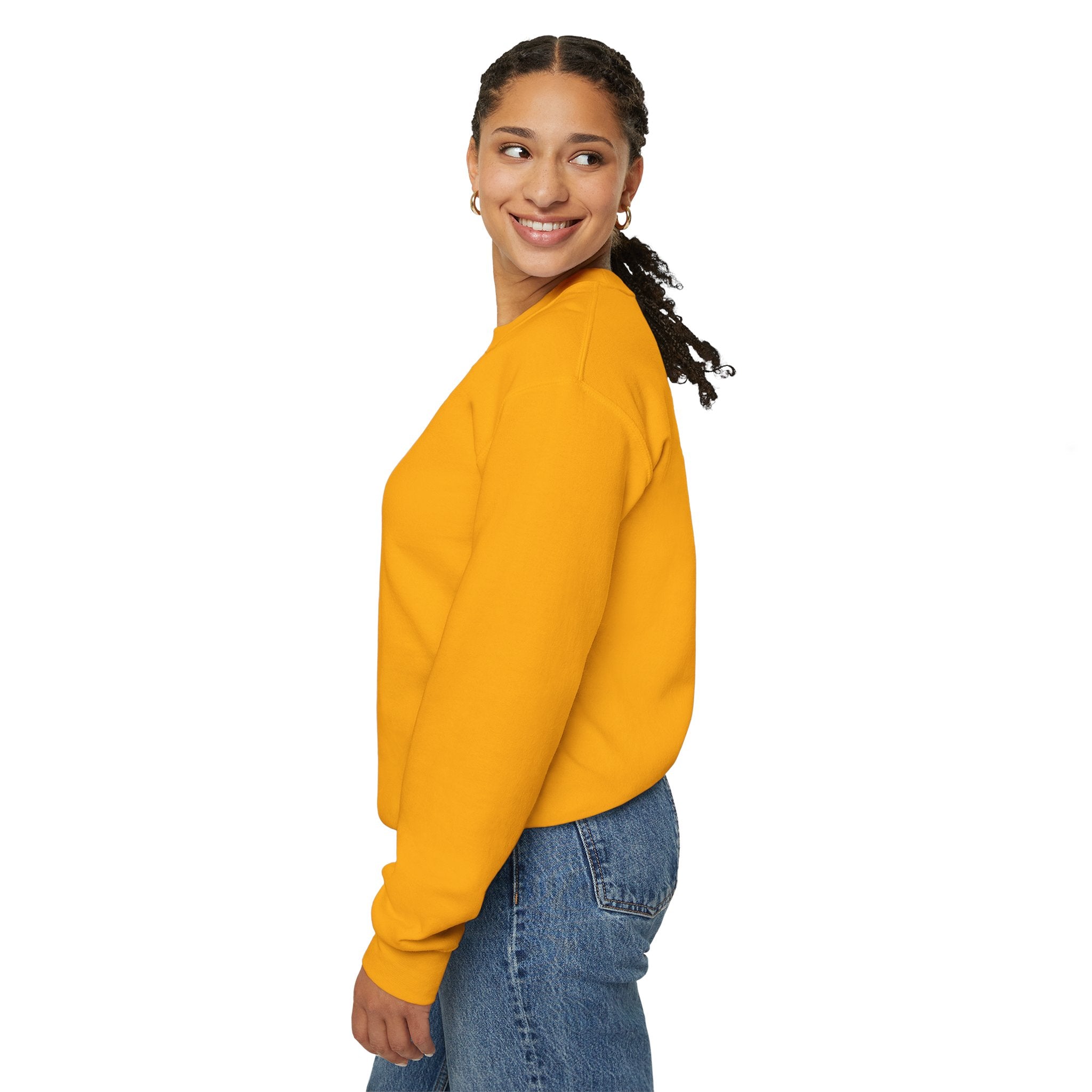 Comfort Blend Unisex Sweatshirt - Polyester and Cotton, Ribbed Knit Collar - No Itchy Seams