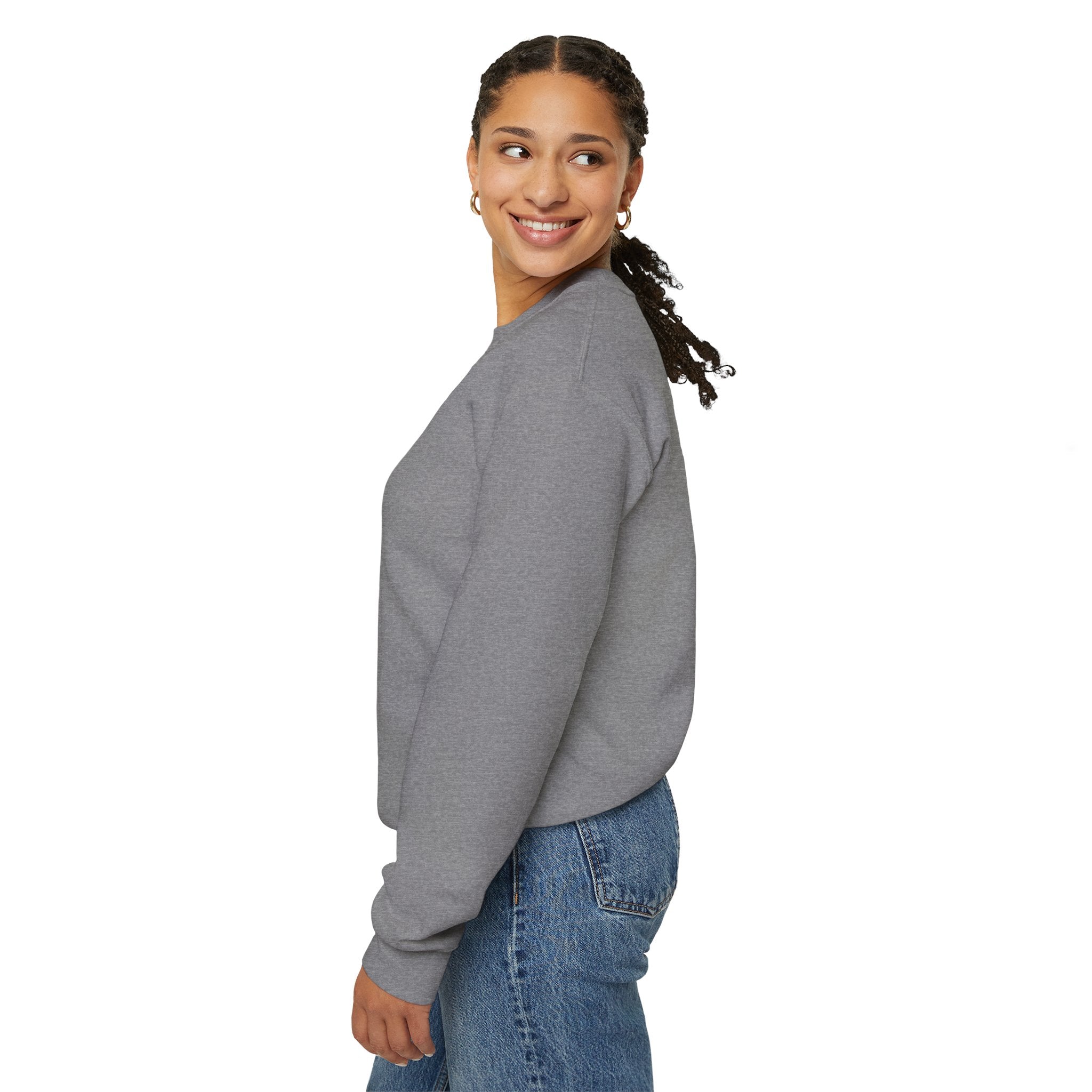 Comfort Blend Unisex Sweatshirt - Polyester and Cotton, Ribbed Knit Collar - No Itchy Seams