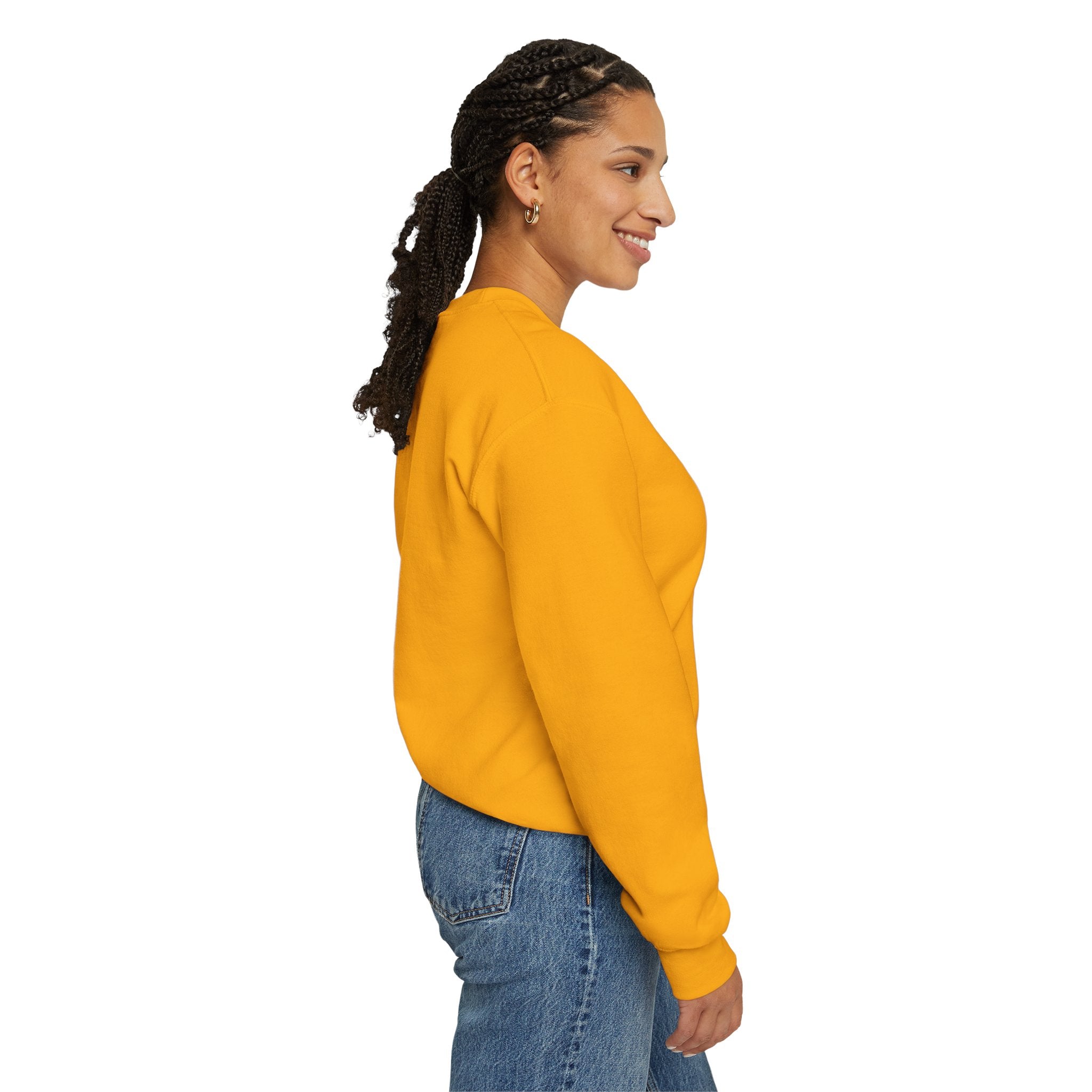 Comfort Blend Unisex Sweatshirt - Polyester and Cotton, Ribbed Knit Collar - No Itchy Seams