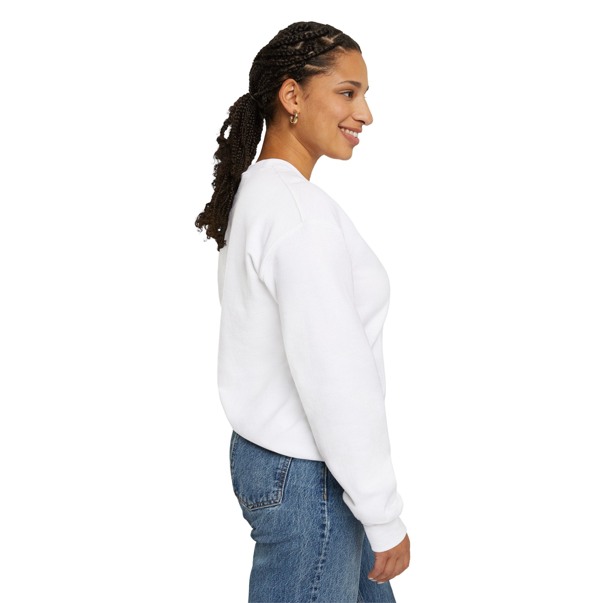 Comfort Blend Unisex Sweatshirt - Polyester and Cotton, Ribbed Knit Collar - No Itchy Seams