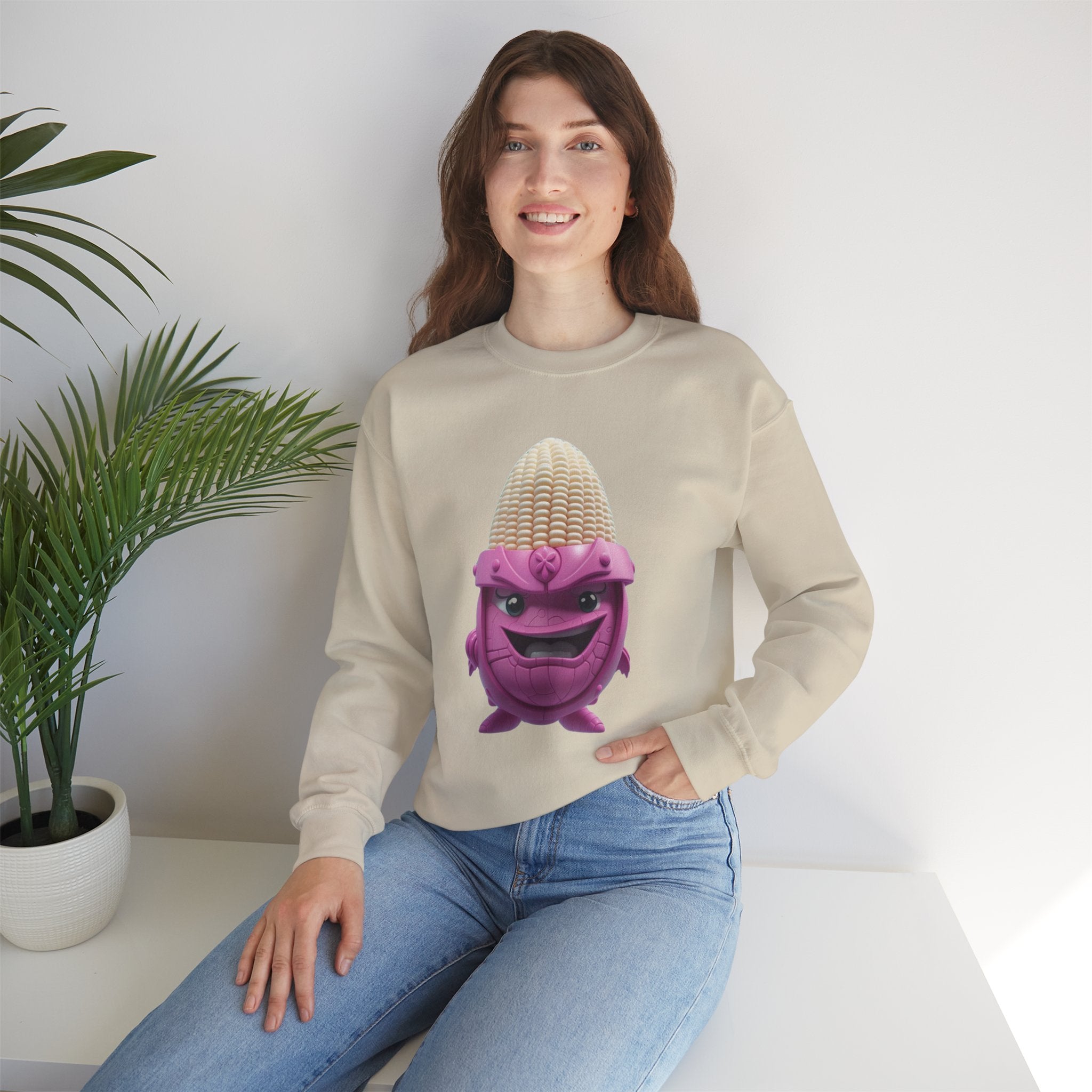 Comfort Blend Unisex Sweatshirt - Polyester and Cotton, Ribbed Knit Collar - No Itchy Seams