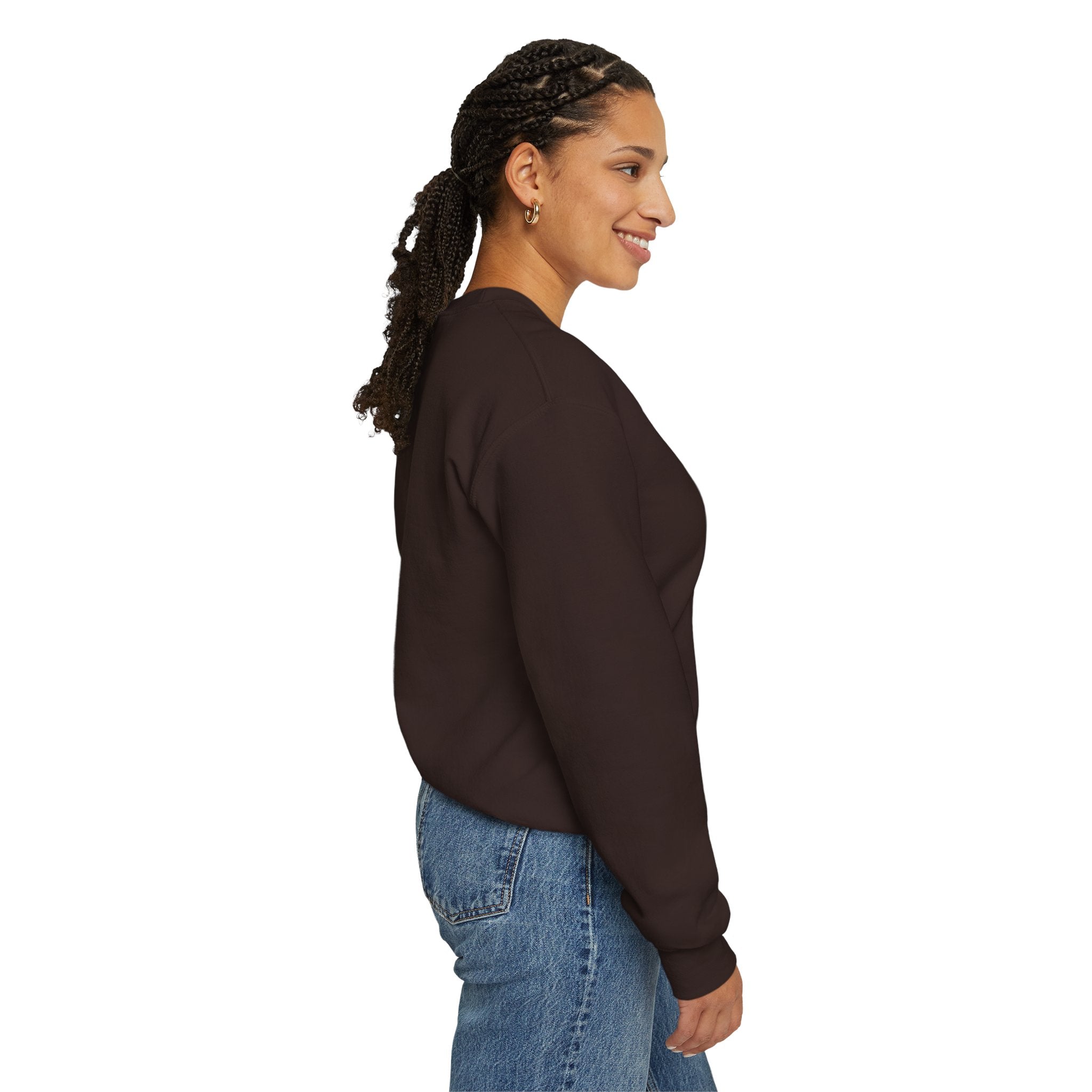 Comfort Blend Unisex Sweatshirt - Polyester and Cotton, Ribbed Knit Collar - No Itchy Seams