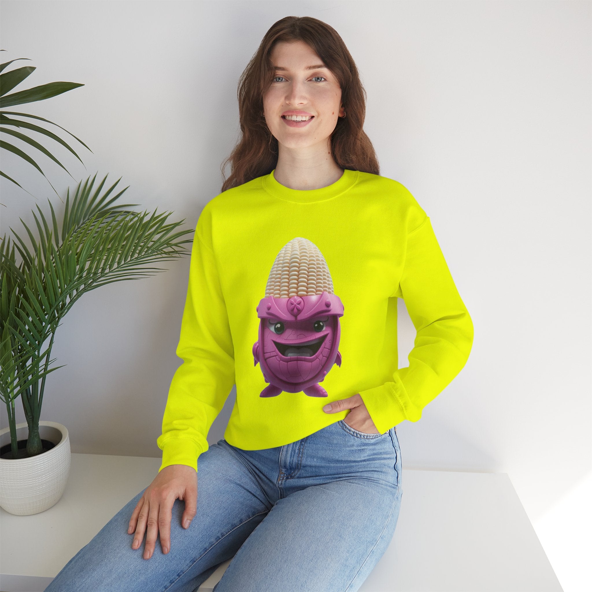 Comfort Blend Unisex Sweatshirt - Polyester and Cotton, Ribbed Knit Collar - No Itchy Seams