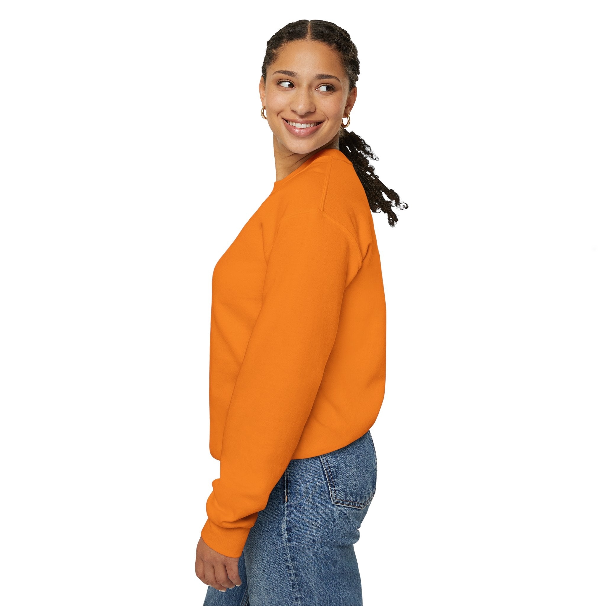 Comfort Blend Unisex Sweatshirt - Polyester and Cotton, Ribbed Knit Collar - No Itchy Seams