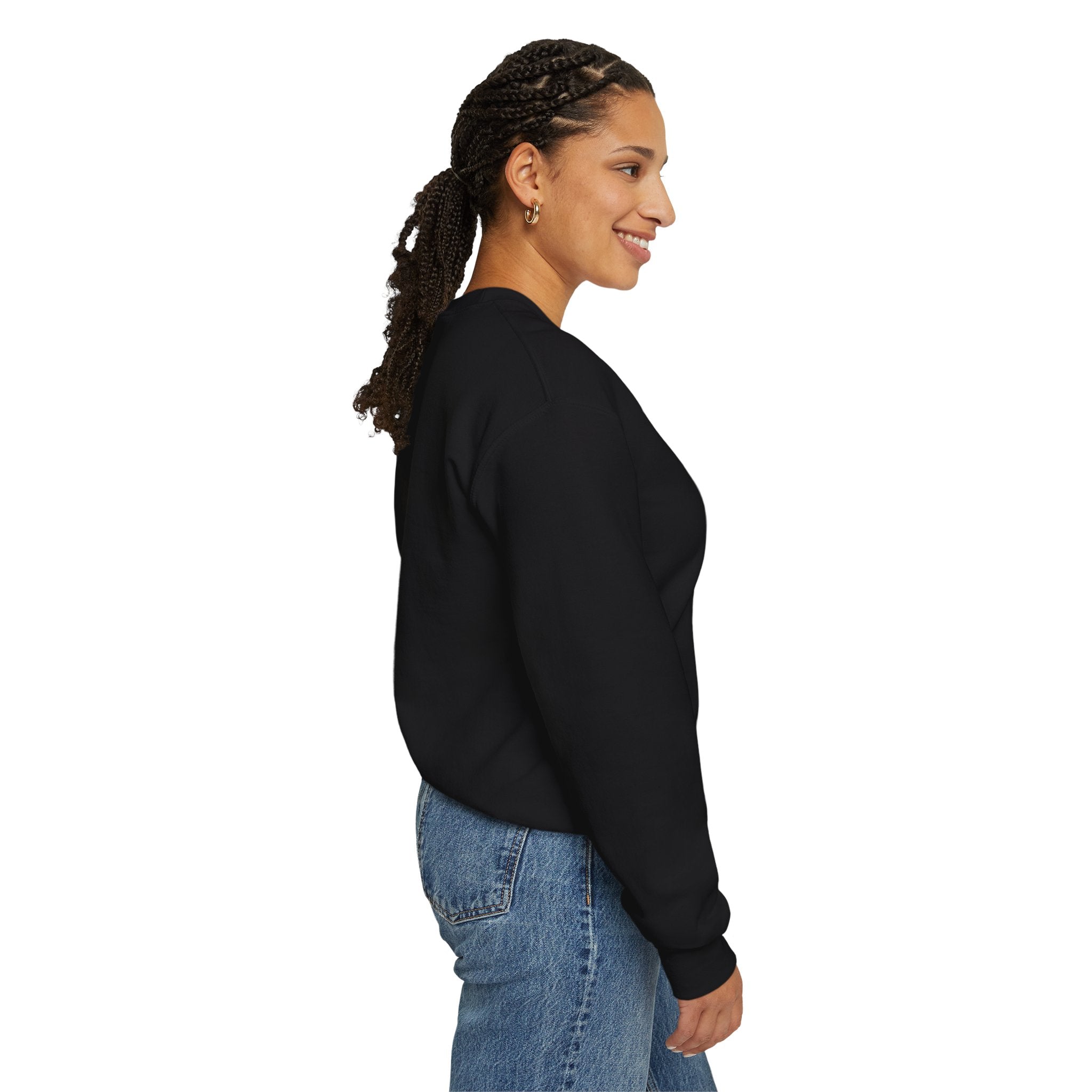 Comfort Blend Unisex Sweatshirt - Polyester and Cotton, Ribbed Knit Collar - No Itchy Seams