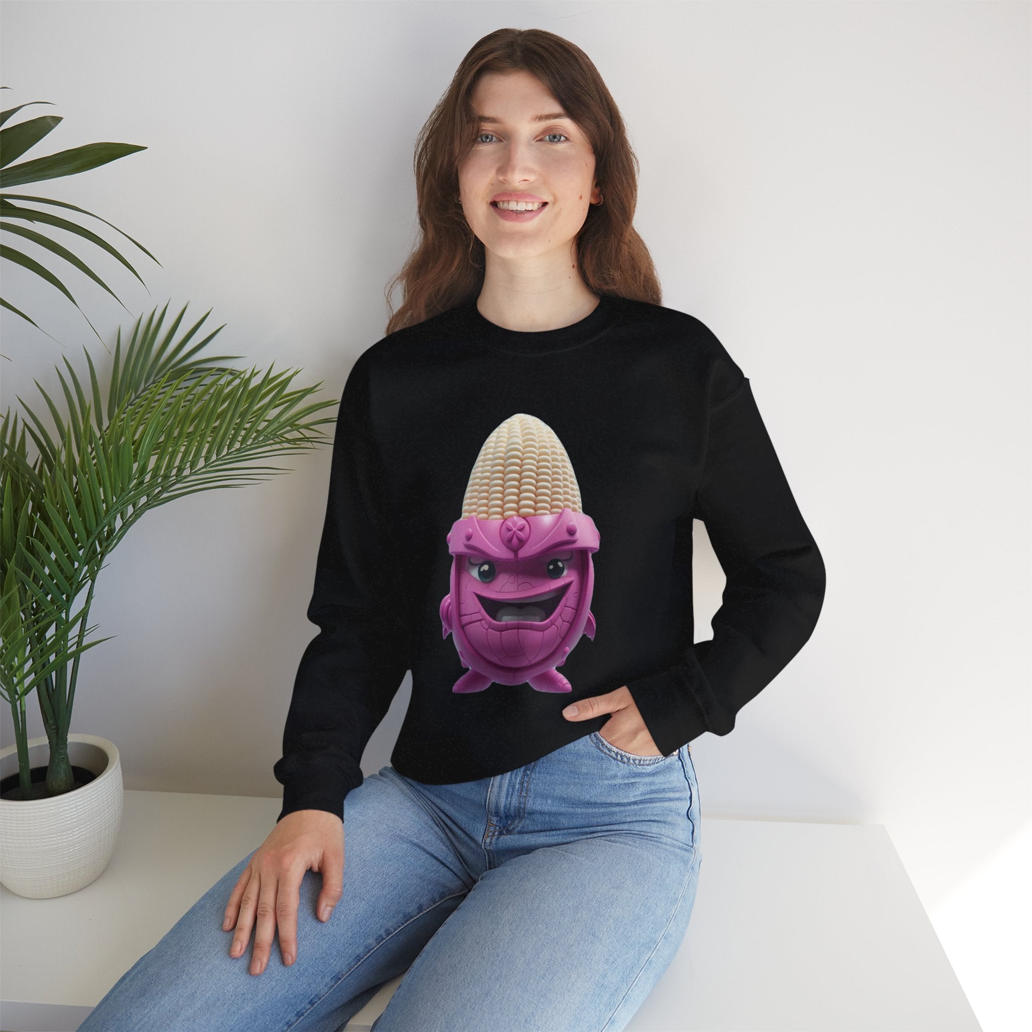 Comfort Blend Unisex Sweatshirt - Polyester and Cotton, Ribbed Knit Collar - No Itchy Seams