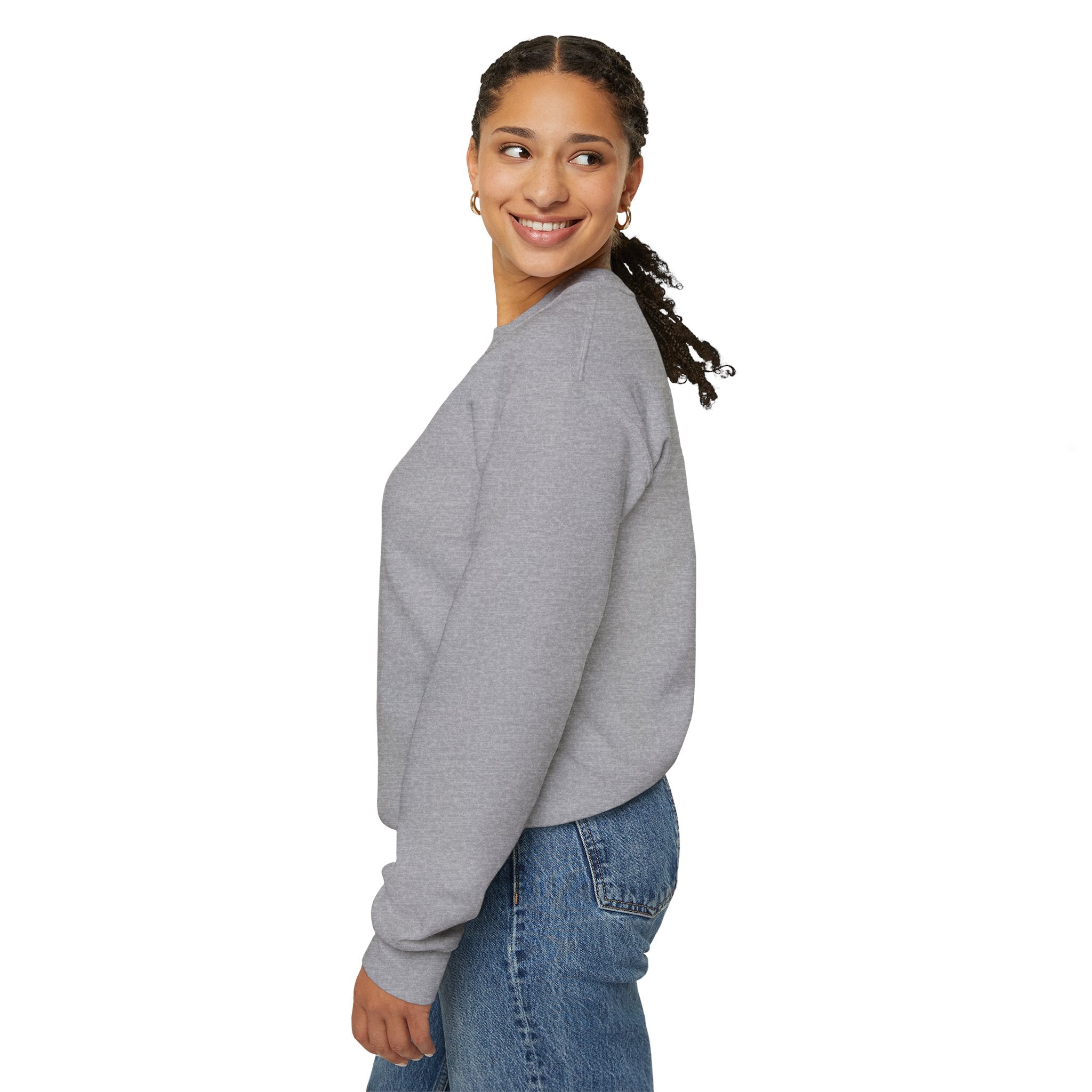 Comfort Blend Unisex Sweatshirt - Polyester and Cotton, Ribbed Knit Collar - No Itchy Seams