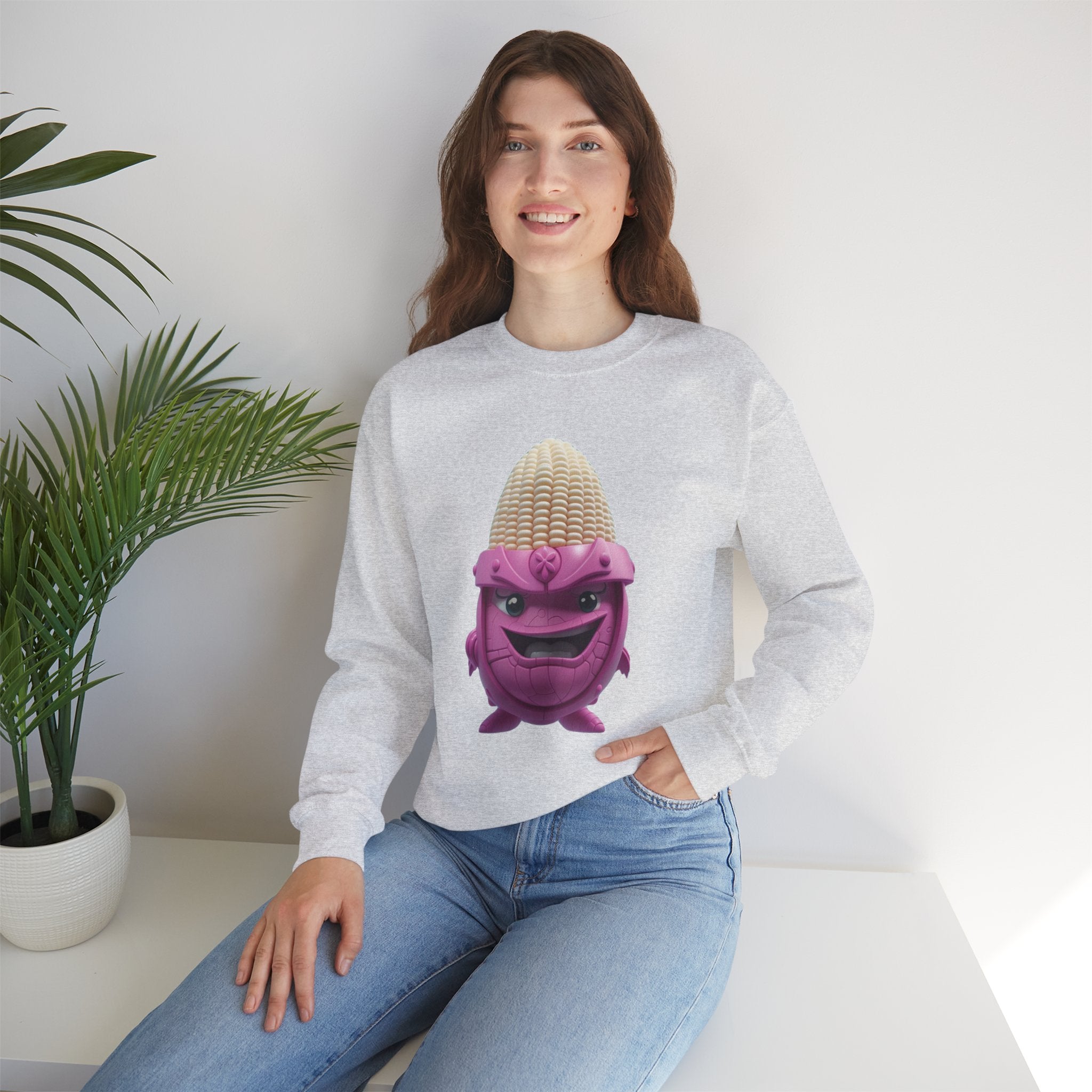 Comfort Blend Unisex Sweatshirt - Polyester and Cotton, Ribbed Knit Collar - No Itchy Seams