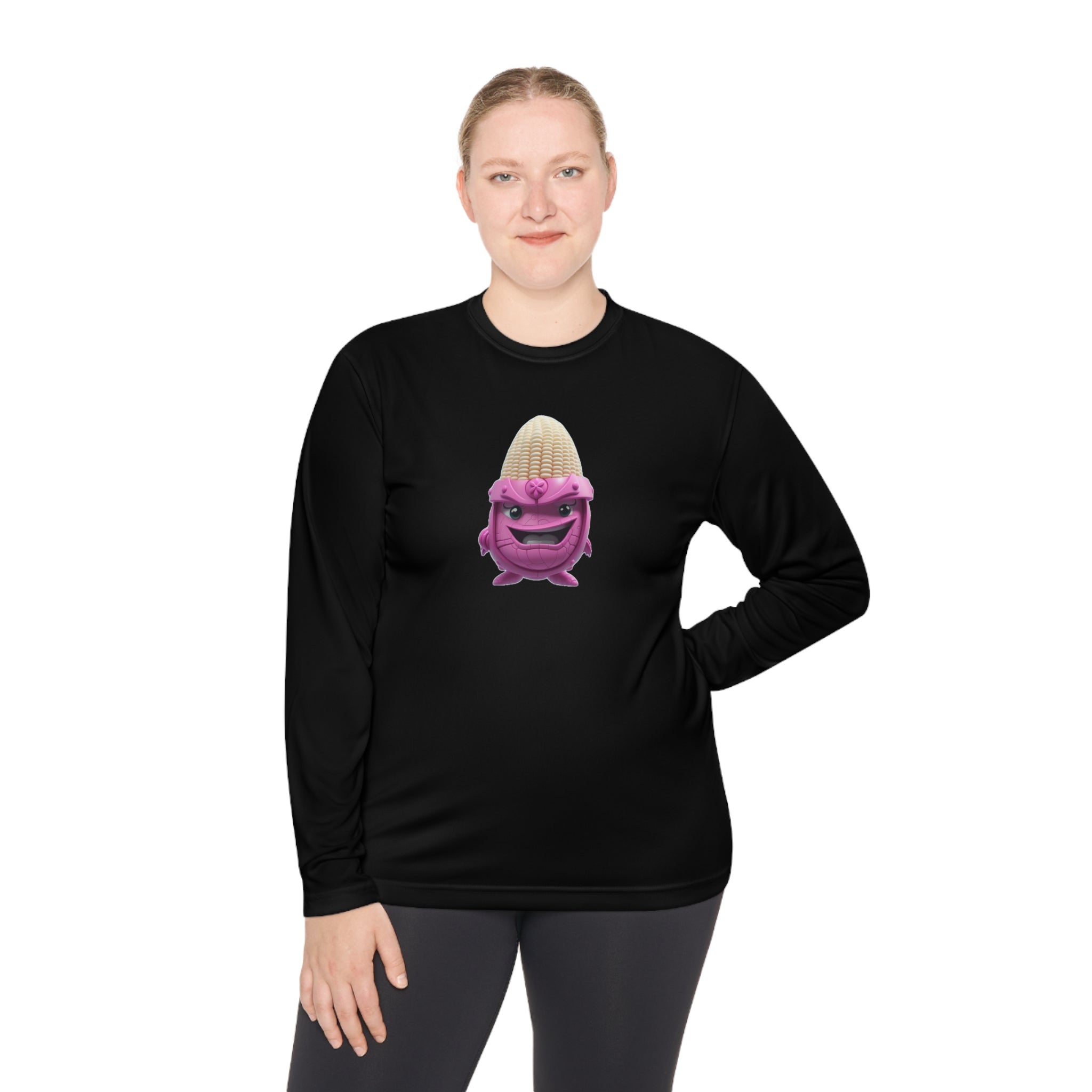 Unisex Lightweight Long Sleeve Tee : Corn Shirt | Cute Cartoon Shirt | Cornelius Shirt