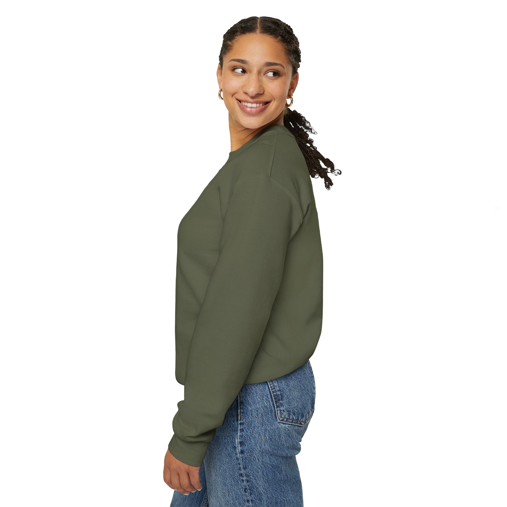 Comfort Blend Unisex Sweatshirt - Polyester and Cotton, Ribbed Knit Collar - No Itchy Seams