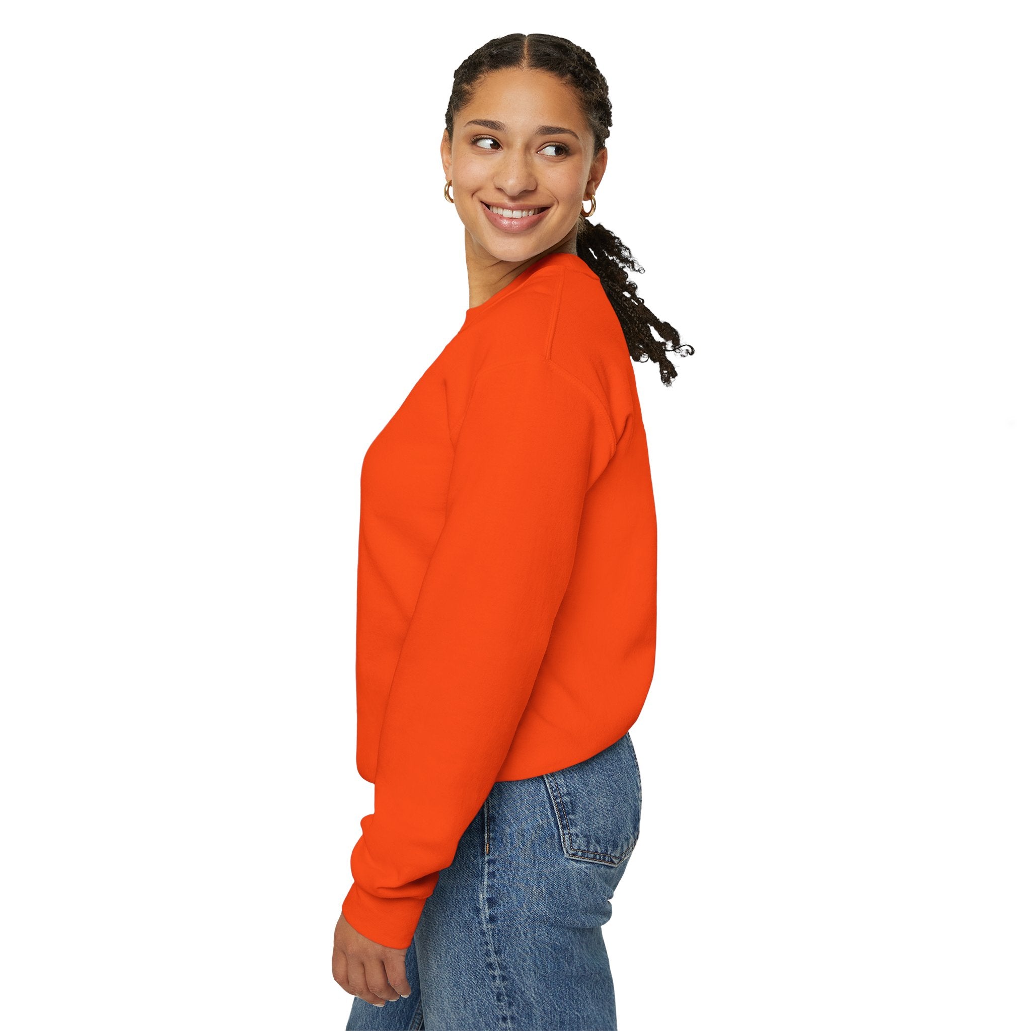 Comfort Blend Unisex Sweatshirt - Polyester and Cotton, Ribbed Knit Collar - No Itchy Seams