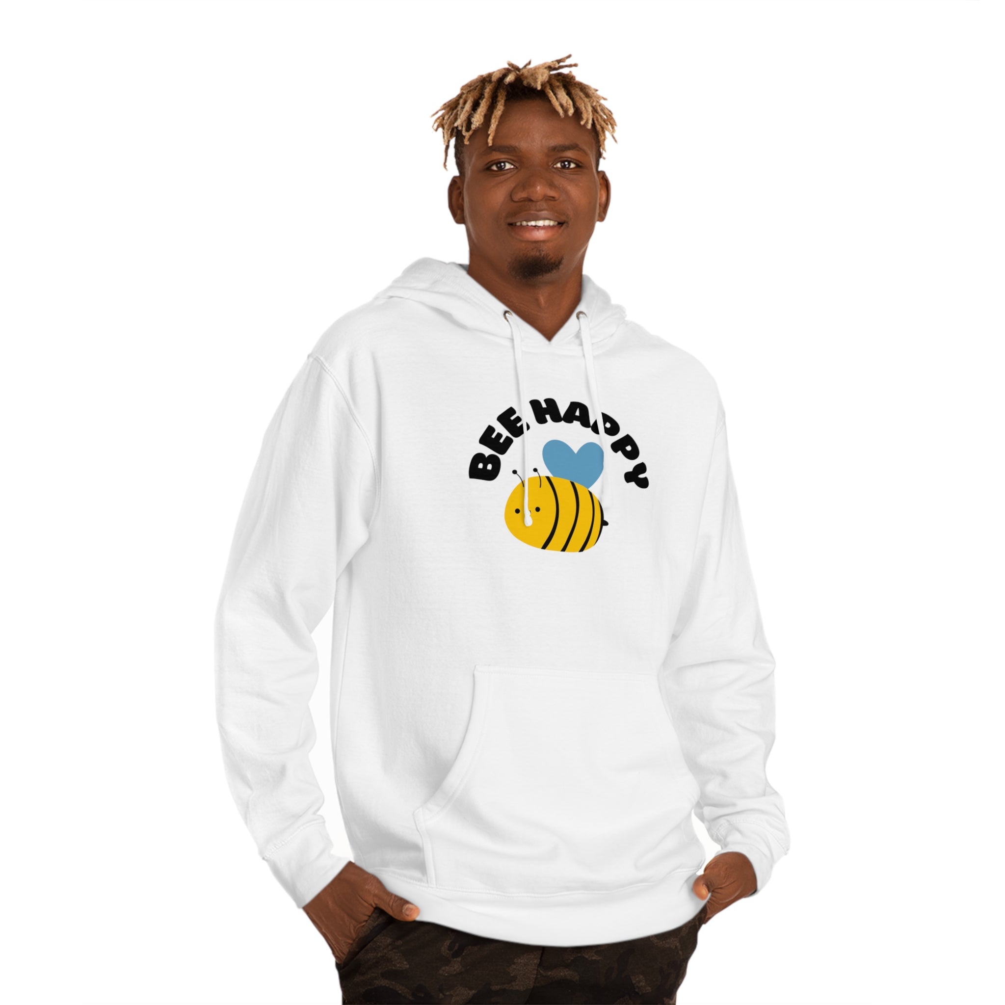 Unisex Hooded Sweatshirt - Be Happy Sweatshirt