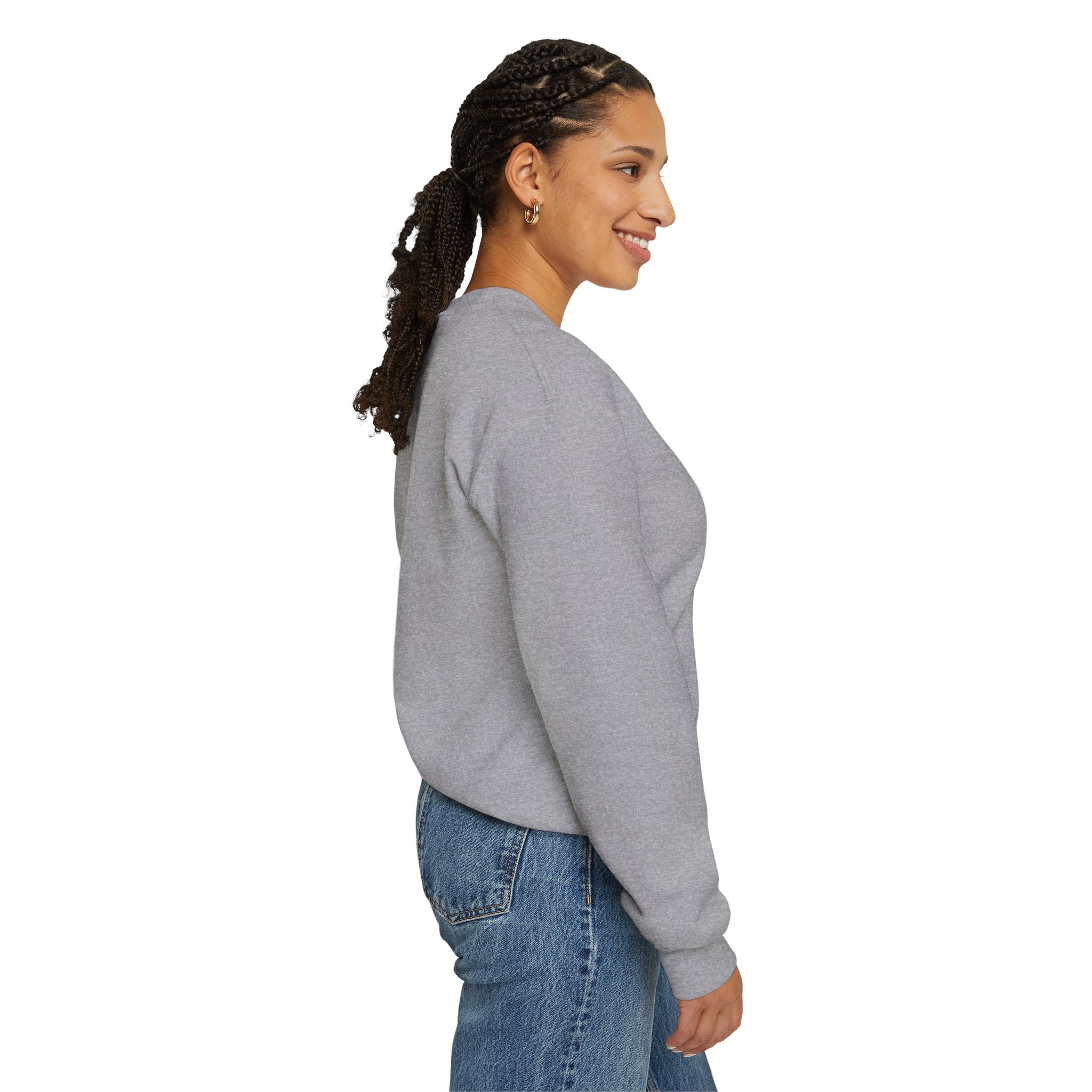 Comfort Blend Unisex Sweatshirt - Polyester and Cotton, Ribbed Knit Collar - No Itchy Seams