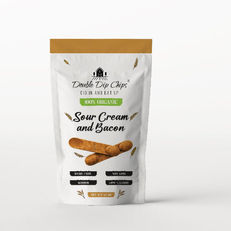 Premium 1.5 Oz Sour Cream Bacon Chips - Non-GMO, Vegan, Gluten-Free Gourmet Snack